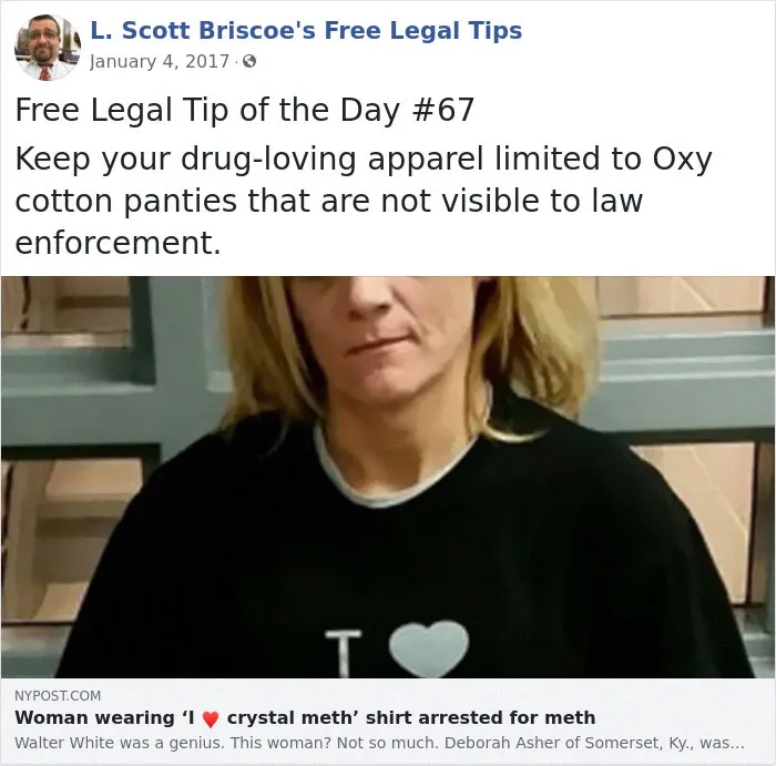 Lawyer Posts Hilarious Legal Advice Based On Crazy Things He's Seen In Over 20 Years Of Experience (30 New Pics)