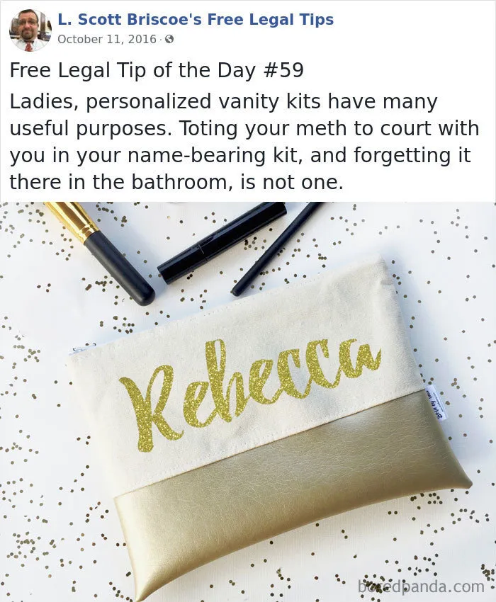 Lawyer Posts Hilarious Legal Advice Based On Crazy Things He's Seen In Over 20 Years Of Experience (30 New Pics)