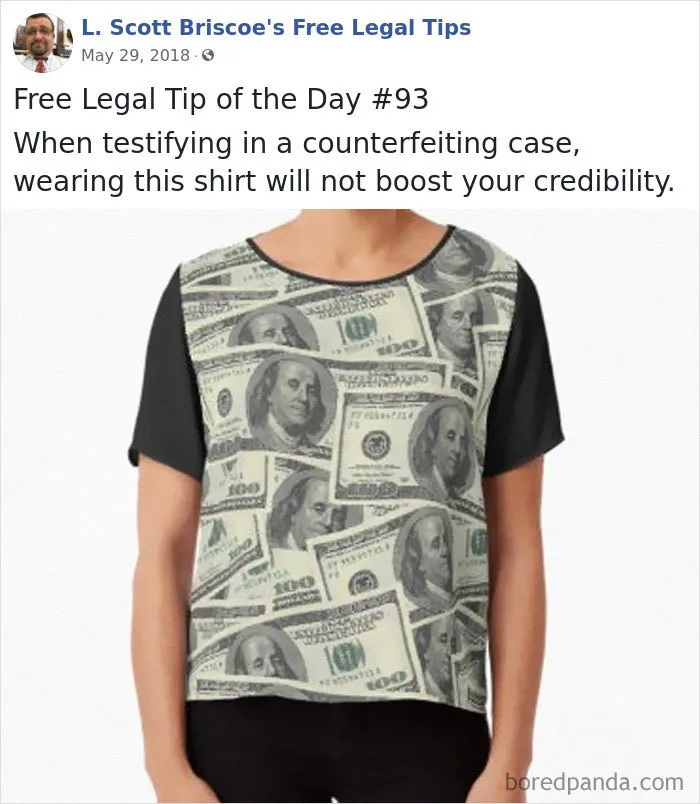 Lawyer Posts Hilarious Legal Advice Based On Crazy Things He's Seen In Over 20 Years Of Experience (30 New Pics)