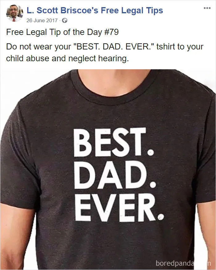 Lawyer Posts Hilarious Legal Advice Based On Crazy Things He's Seen In Over 20 Years Of Experience (30 New Pics)