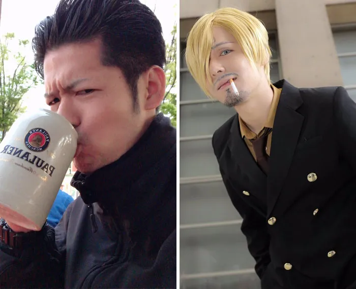Estos cosplayers asiáticos muestran su sencillo aspecto cuando no van disfrazados (30 imágenes)