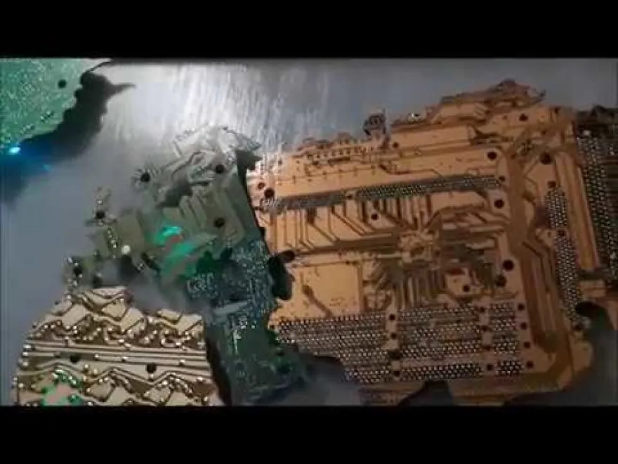 The World Made From Old Computer Circuit Boards!
