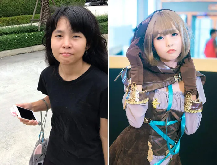 Asian Cosplayers Are Revealing How Simple They Look When They're Not In Character (30 Pics)