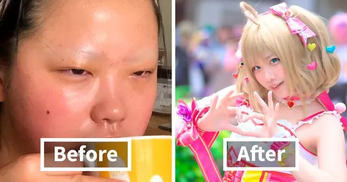 Asian Cosplayers Are Revealing How Simple They Look When They're Not In Character (30 Pics)
