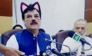 Pakistani Government Officials Accidentally Turn On Cat Filter During Facebook Live, Hilarity Ensues