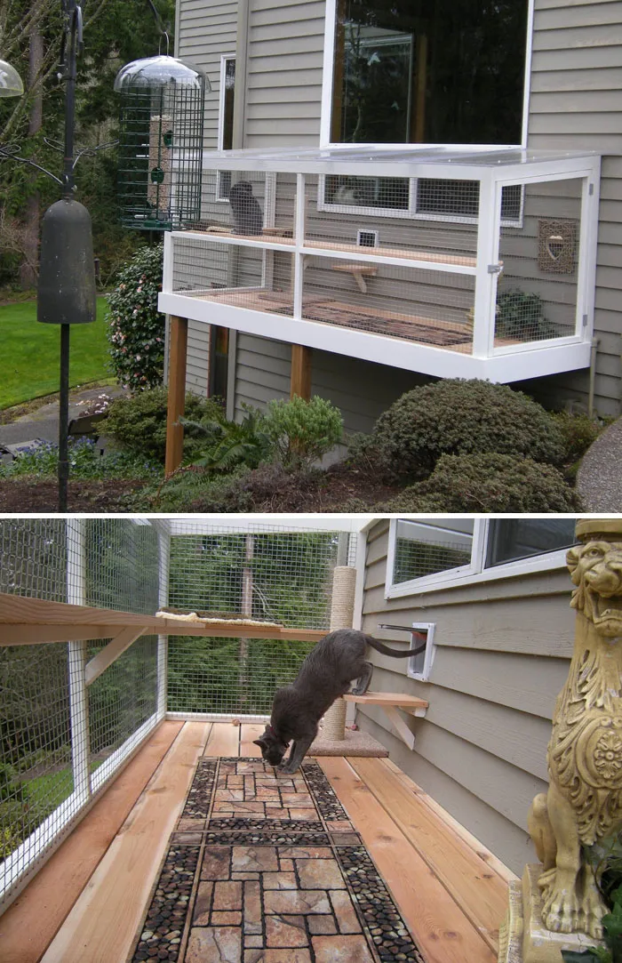 Cat Patios, Known As Catios, Are The Latest Way To Spoil Your Beloved Kitty (30 Pics)