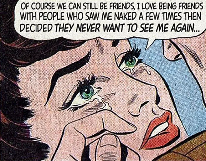 30 Vintage Comics Mashed With Disappointing Modern Love
