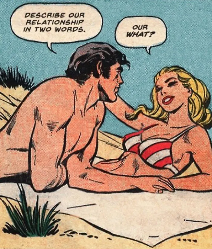 30 Vintage Comics Mashed With Disappointing Modern Love