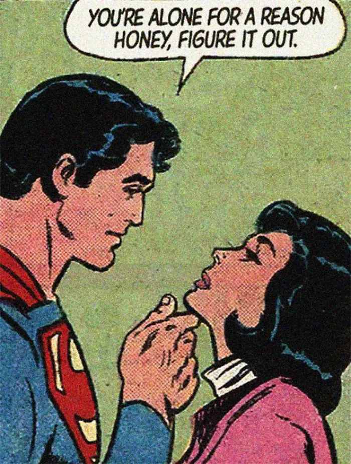 24 Vintage Comics Mashed With Disappointing Modern Love