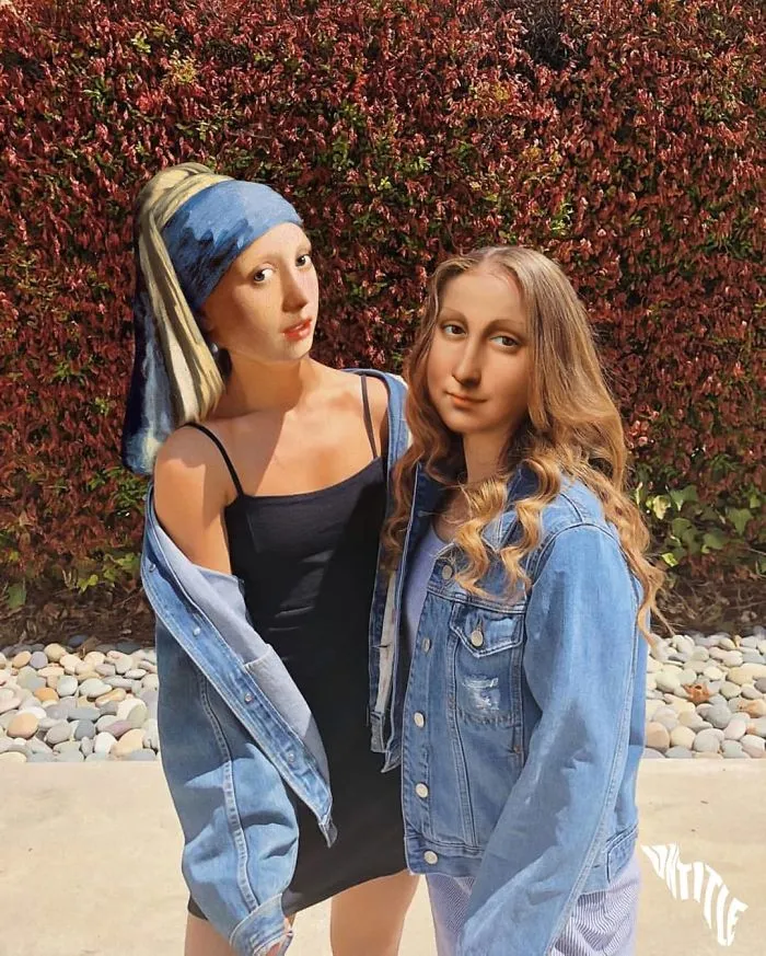 Mona Lisa With A Pearl Earring Girl