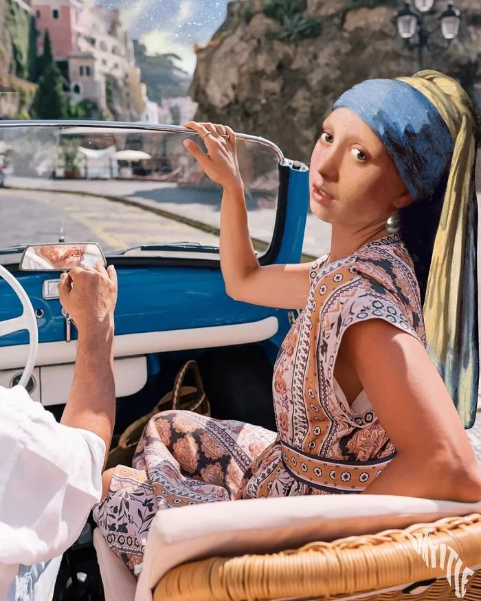 Girl With A Pearl Earring And Van Gogh
