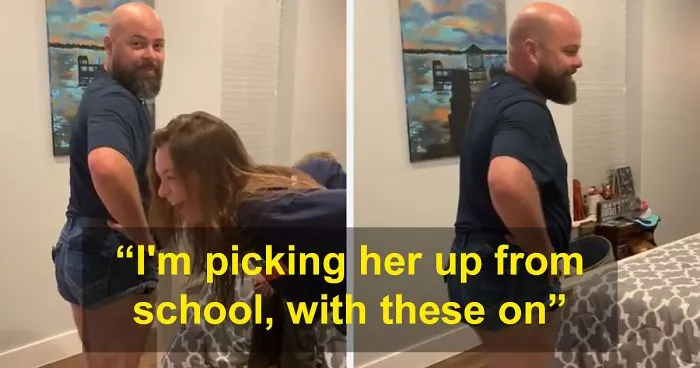 Dad Puts On Skimpy Shorts To Prove A Point To His Daughter