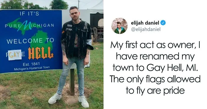 This Guy Just Bought A Town In Michigan And Renamed It "Gay Hell"