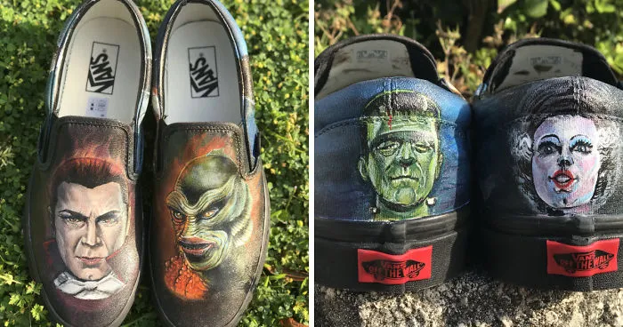 I Create Custom Painted Shoes