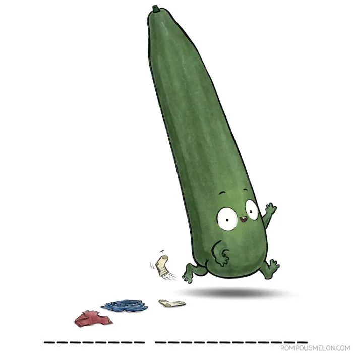 We Illustrated 15 Fruits And Veggies In Clothing That Rhyme. Can You Guess Them?