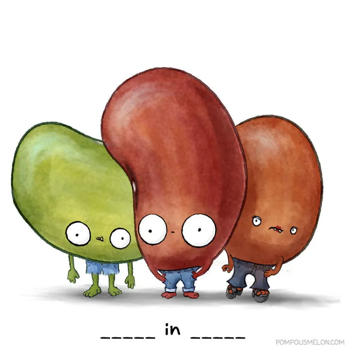 We Illustrated 15 Fruits And Veggies In Clothing That Rhyme. Can You Guess Them?