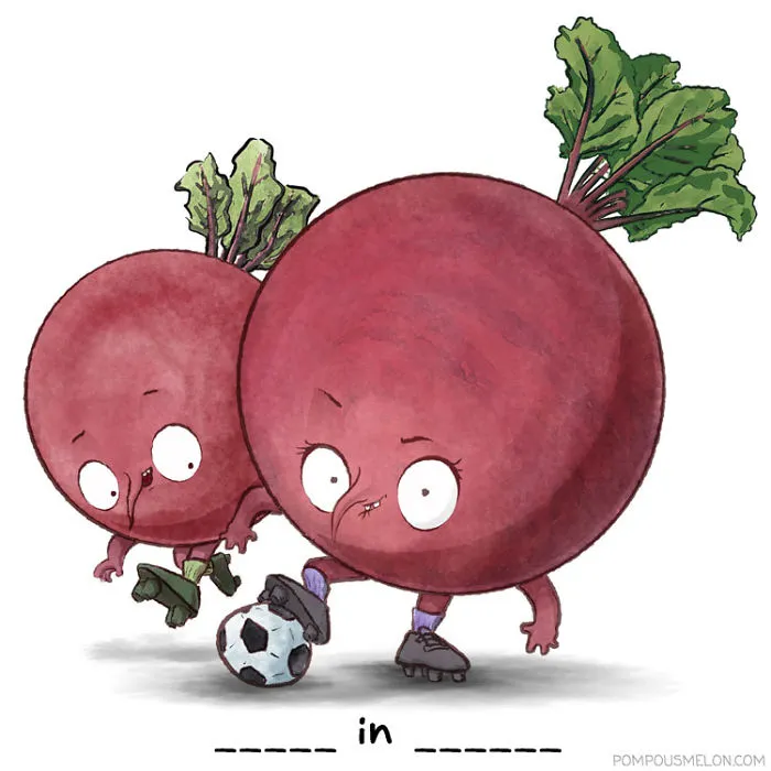 We Illustrated 15 Fruits And Veggies In Clothing That Rhyme. Can You Guess Them?