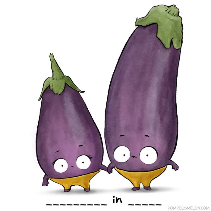 We Illustrated 15 Fruits And Veggies In Clothing That Rhyme. Can You Guess Them?