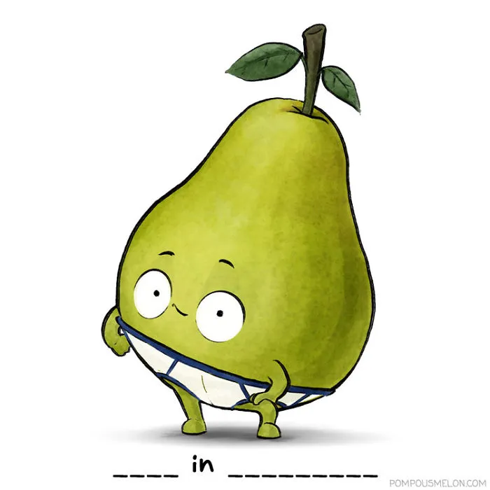 We Illustrated 15 Fruits And Veggies In Clothing That Rhyme. Can You Guess Them?