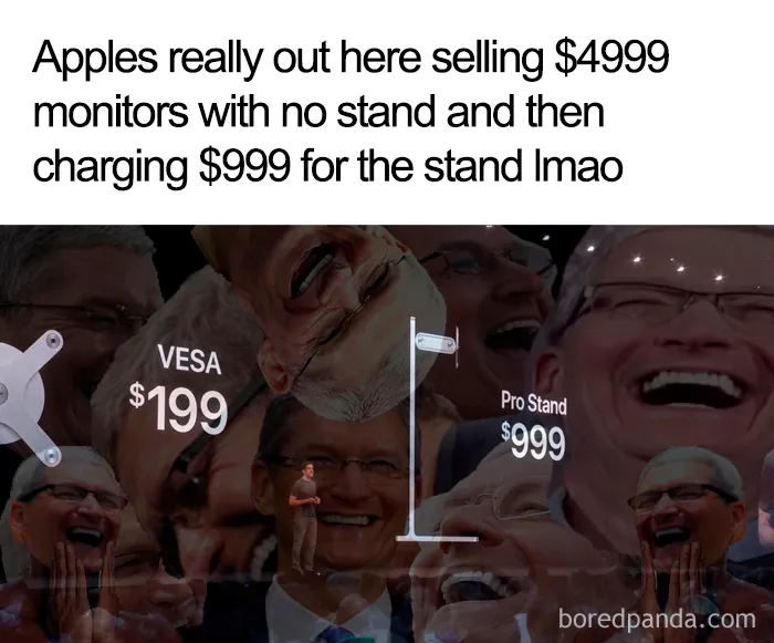 People Are Making Fun Of Apple's New $999 Monitor Stand And Mac Pro With 30 Hilarious Memes