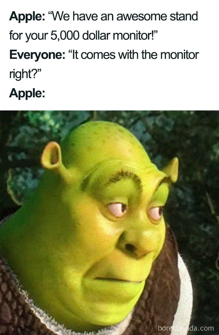 People Are Making Fun Of Apple's New $999 Monitor Stand And Mac Pro With 30 Hilarious Memes