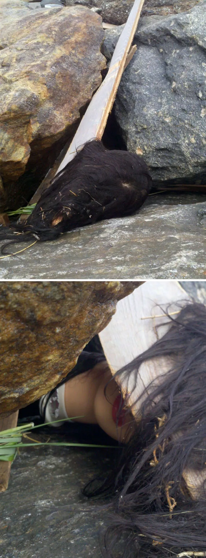 Vimos una "cabeza" en la playa tras el huracán Sandy