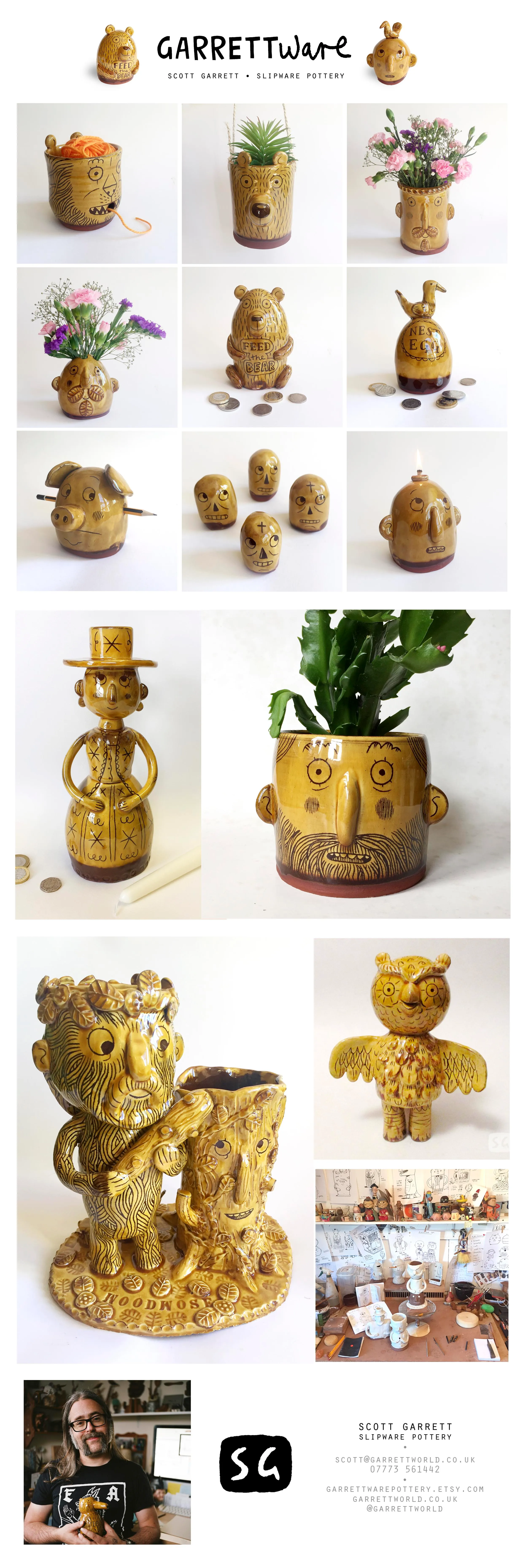 The Work Of Illustrator Turned Potter Scott Garrett