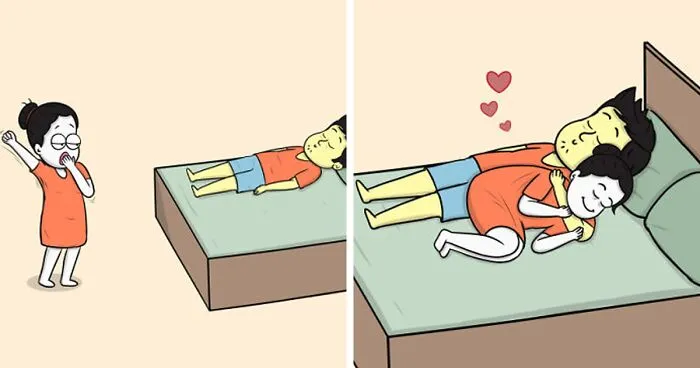 My Wife Is Very Different From Me, Yet We're In Love, So I Illustrated Our Life In 30 Comics