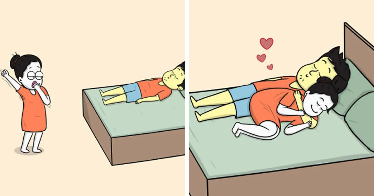 Mi esposa es muy distinta a mi, pero estamos enamorados, así que he ilustrado nuestra vida en 20 cómics