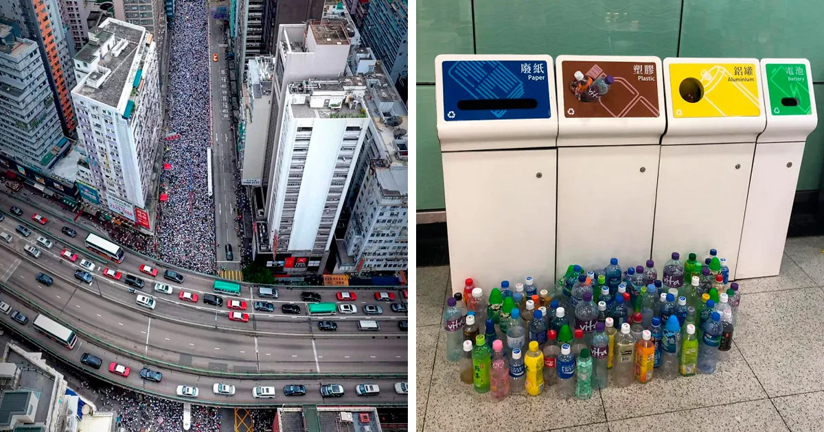14 Fotos de las protestas masivas en Hong Kong que ilustran el respeto y disciplina de la gente