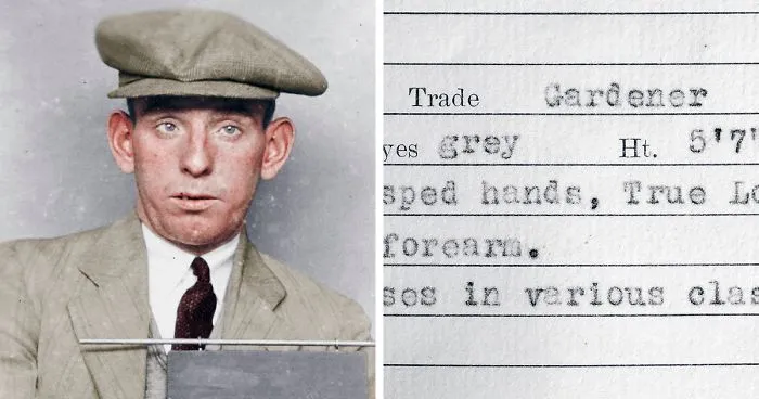 I Colorized 9 Mugshots Of Real Life 1930s Criminals And Here Are Their Stories