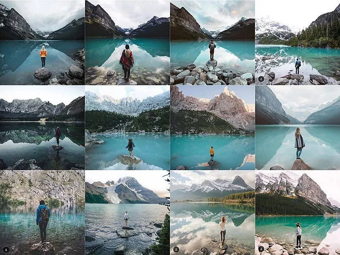 Person Centered, Standing In A Rock In A Teal Lake