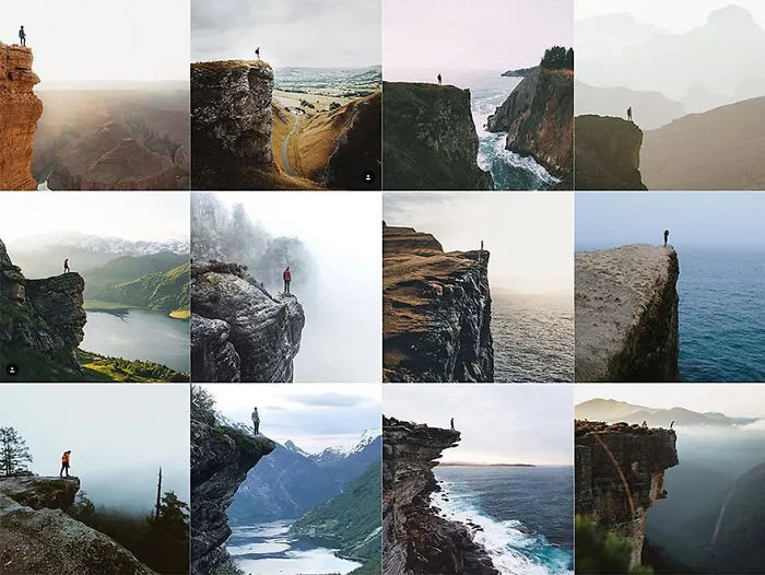 Person At The Edge Of A Cliff