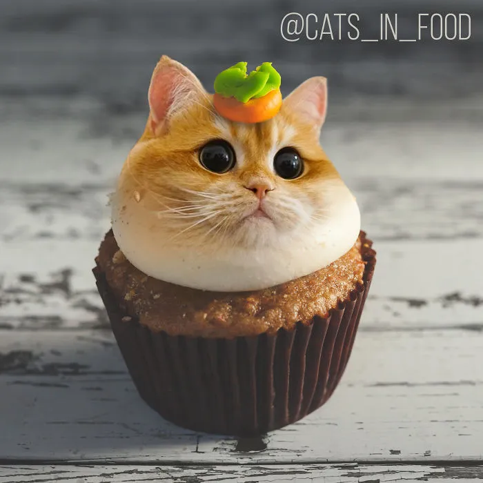 I Photoshop Two Of The Best Things In The World Together - Cats And Food (30 New Pics)