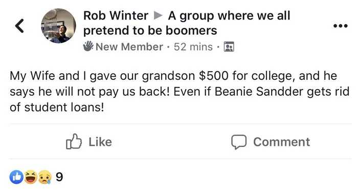 Millennials Are Pretending To Be Baby Boomers In This FB Group And Here Are 25 Hilarious Posts