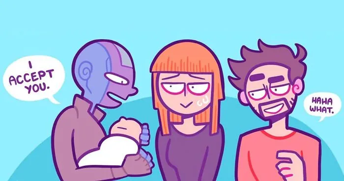 Artist Draws Comics About Nebula, The Daughter Of Thanos, Dealing With Everyday Life (10 Pics)