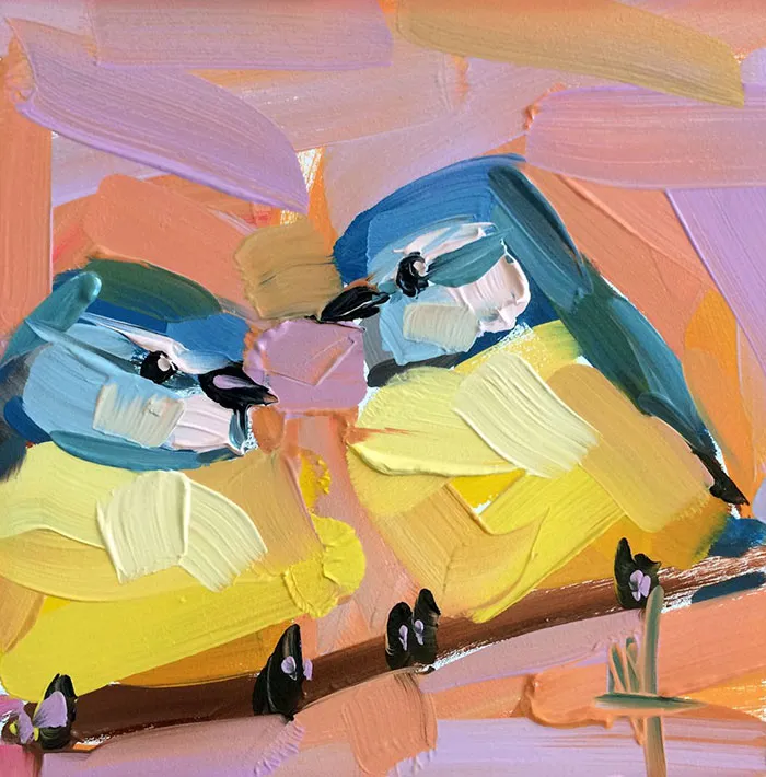 This Artist Uses Thick Strokes To Create Intricate Oil Paintings Of Birds
