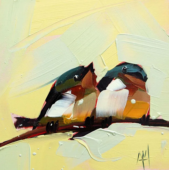 This Artist Uses Thick Strokes To Create Intricate Oil Paintings Of Birds