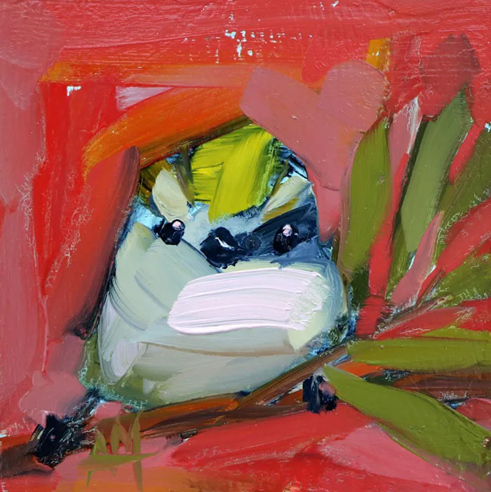 This Artist Uses Thick Strokes To Create Intricate Oil Paintings Of Birds