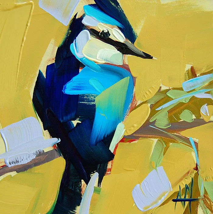 This Artist Uses Thick Strokes To Create Intricate Oil Paintings Of Birds