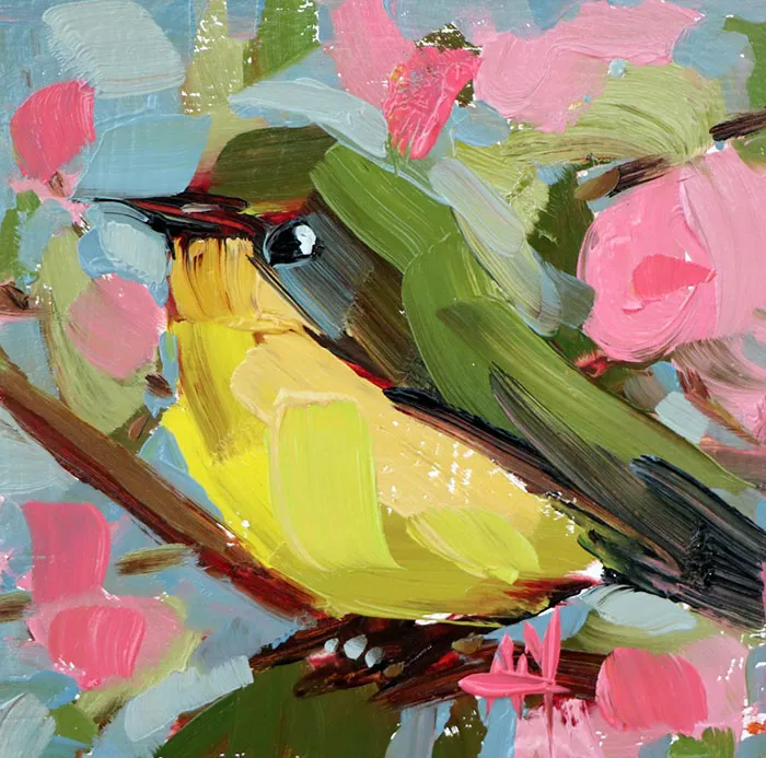 This Artist Uses Thick Strokes To Create Intricate Oil Paintings Of Birds