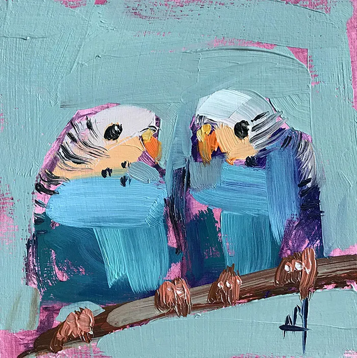 This Artist Uses Thick Strokes To Create Intricate Oil Paintings Of Birds