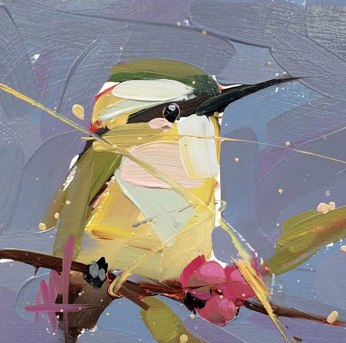 This Artist Uses Thick Strokes To Create Intricate Oil Paintings Of Birds