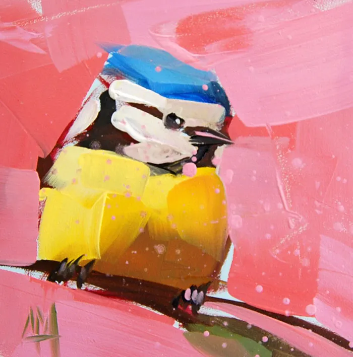 This Artist Uses Thick Strokes To Create Intricate Oil Paintings Of Birds