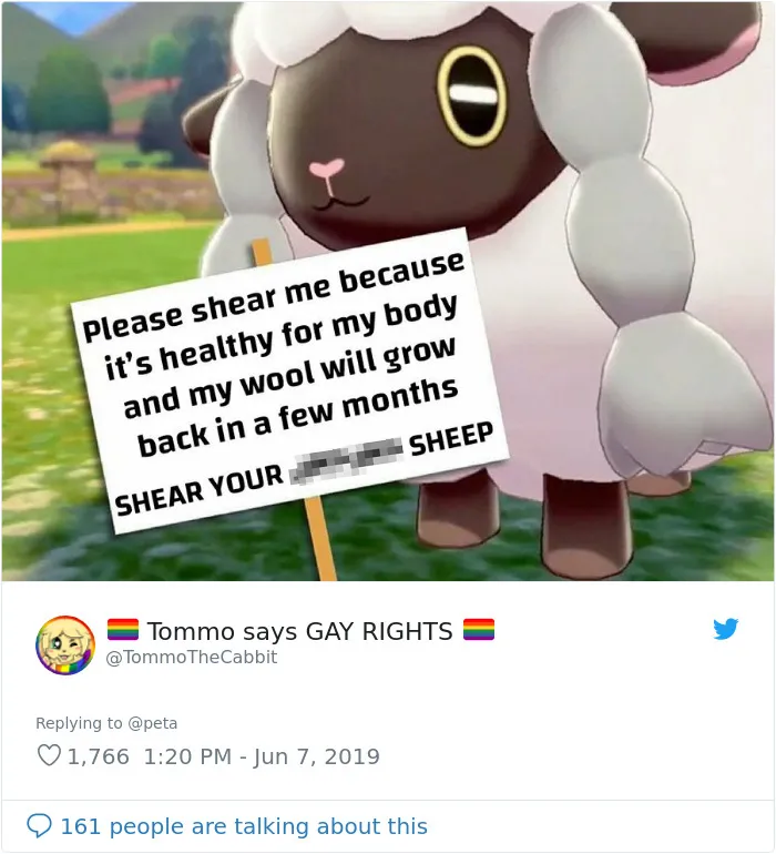 PETA Uses Wooloo Pokemon To Stop People From Using Wool, Gets Roasted Badly