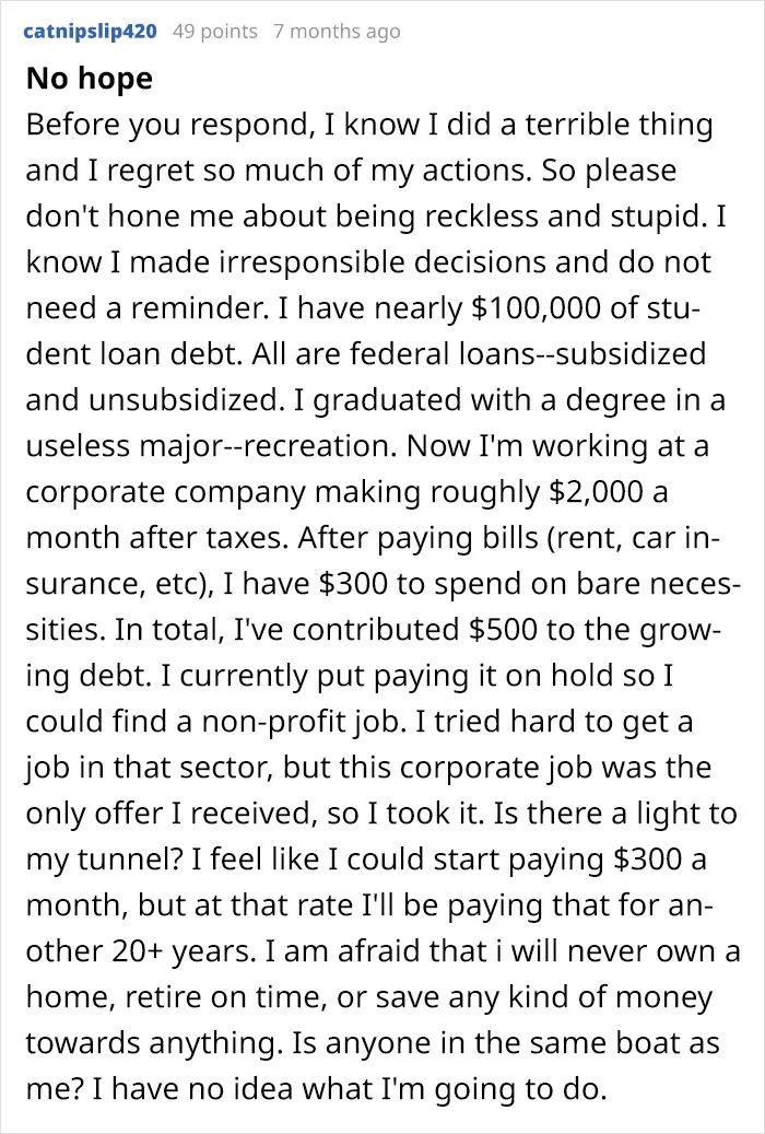 30 Alarming Posts About How The Student Debt System Affects People's Lives And It's Terrible