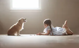 I Photograph My Daughter Together With Our Dog To Show The Inseparable Bond Between Them (18 Pics)