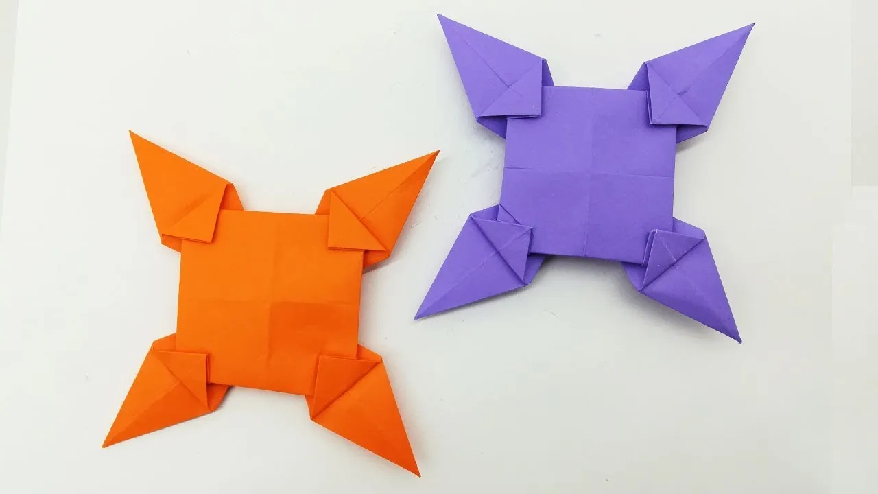 Power Ranger Ninja Star Making Easy Tutorial With Paper | Paper Throwing Star For Kids