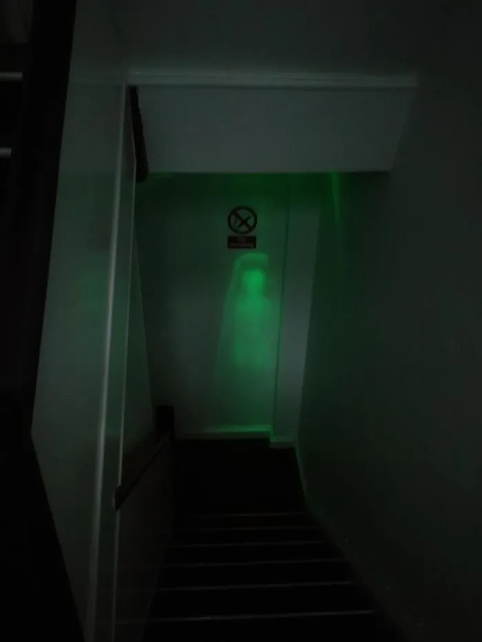 Emergency Light In The Hallway Scared The Hell Out Of Me Earlier. Meet The New Source Of My Nightmares