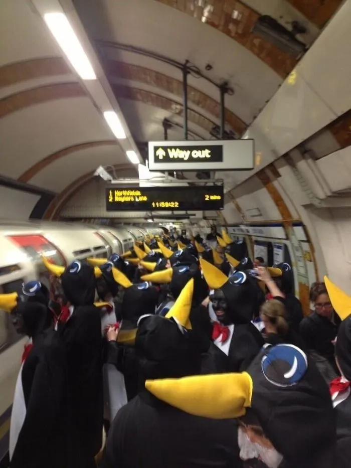 El metro de Londres parece raro hoy
